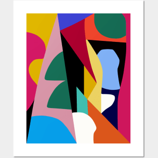 Abstract Colorful Mid Century Posters and Art